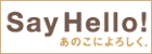 SAY HELLO!�o�i�[-�^�C�g���o�[�W����