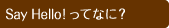 Say Hello!���ĂȂɁH